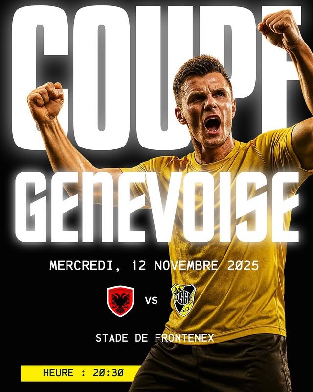 Publication Instagram de l'US Genève-Poste FC pour la Coupe Genevoise
