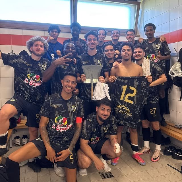 Publication Instagram de l'US Genève-Poste FC dans les vestiaires
